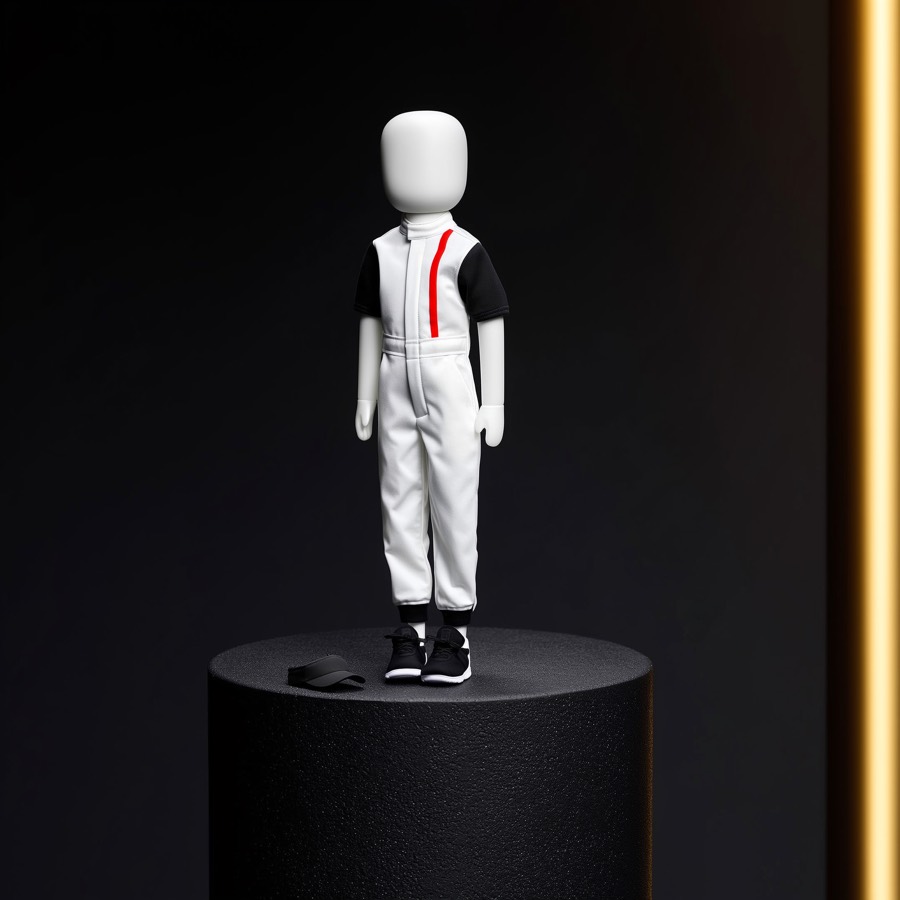Ghost racing fit on a plush mannequin